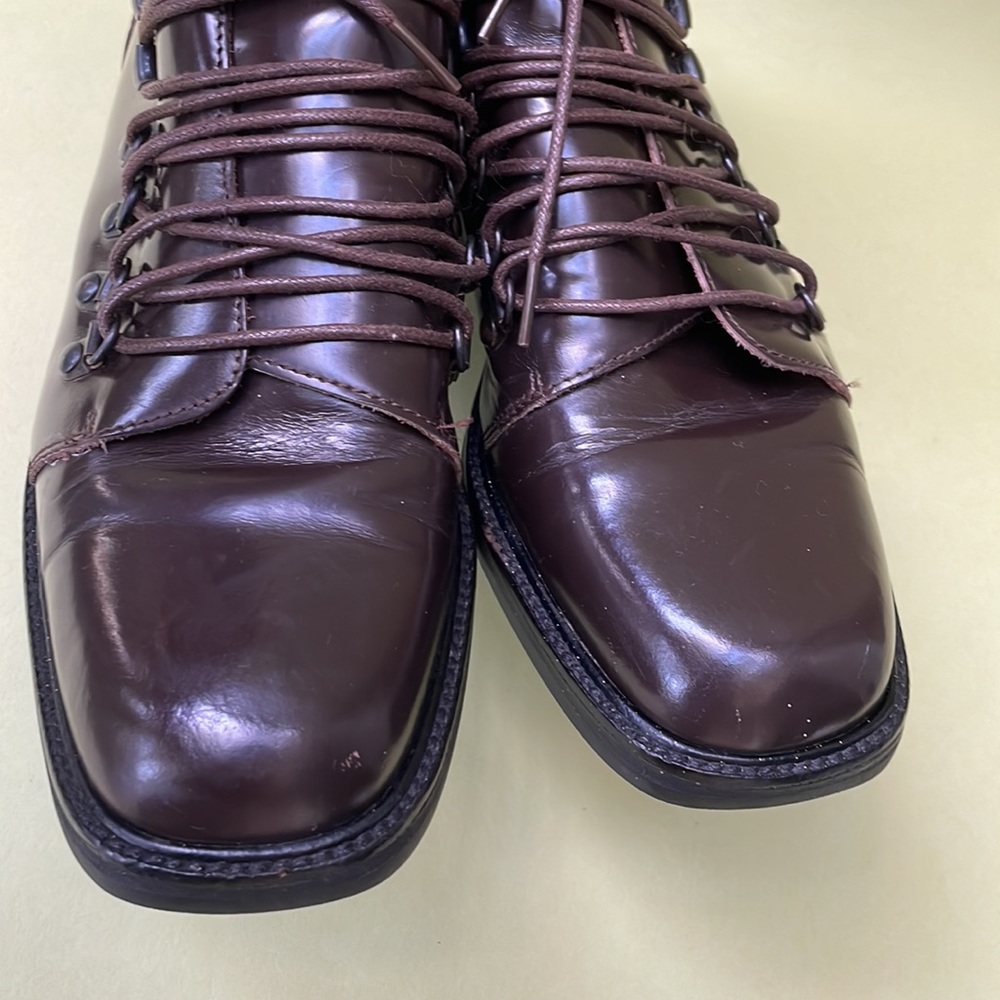 Vintage 90’s dark Brown Gucci sturdy leather boots - Picture 3 of 16